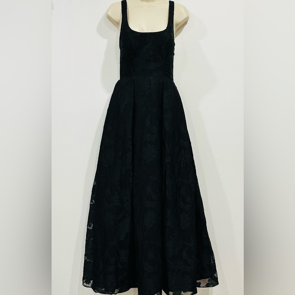 Azazie Elegant Black Open Back Dress